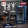 Dave Matthews figurine standing with guitar and microphone on band-themed base and custom box beside 3D modeling screen!