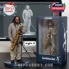 LeRoi Moore figurine with saxophone on microphone-outfitted stand with packaging and digital sculpt reference in the background!