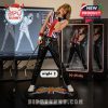 Joe Elliott figurine in a Union Jack top, performing with a microphone in style 2.