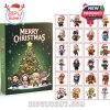 Custom Advent Calendar featuring animated characters in Christmas attire, perfect for fans and collectors of unique holiday designs.
