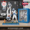 NFL collectible model showing one Lions player mid-flip catching the ball while another runs in excitement, representing the team’s explosive offense!