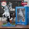 NFL highlight diorama of a Lions defender making a game-saving interception above a Bengals receiver, positioned on a turf-textured display base with final score!