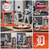 Detroit Tigers figurine collection featuring players and coach Andrew Jay Hinch in multiple styles and poses.