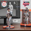 Detroit Tigers player figurine in a running pose, packaged in a team-branded box.