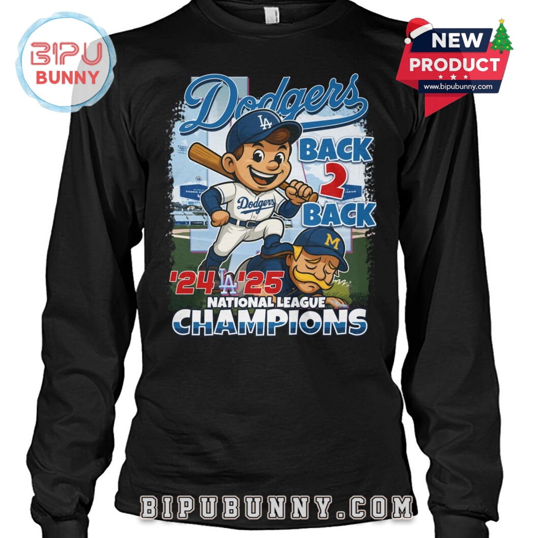 Dodgers Back 2 Back National league Champions 2025 T-Shirt Dodgers Back 2 Back National league Champions 2025 T-Shirt