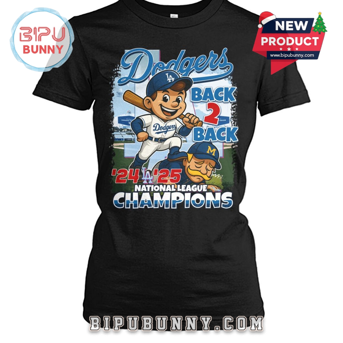 Dodgers Back 2 Back National league Champions 2025 T-Shirt Dodgers Back 2 Back National league Champions 2025 T-Shirt