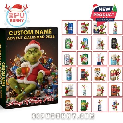 Drinking Monster Grinch Custom Advent Calendar 2025
