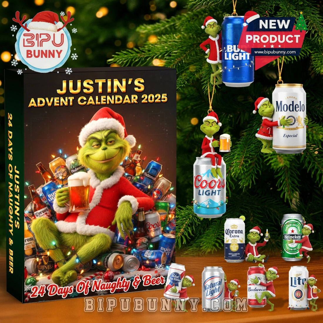 Drinking Monster Grinch Custom Advent Calendar 2025 Drinking Monster Grinch Custom Advent Calendar 2025