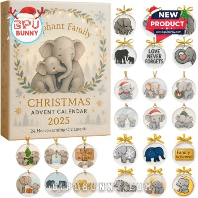Elephant Family Christmas Advent Calendar 2025