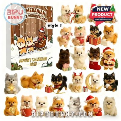 Ffunhoo™ Pomeranian Sweet Wonderland Advent Calendar 2025