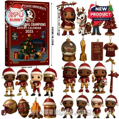 Florida State Seminoles 3X Champions 2025 Advent Calendar
