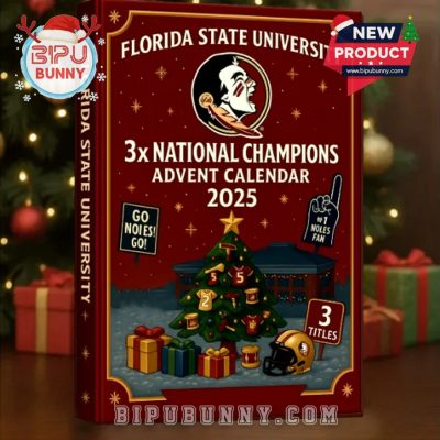 Florida State Seminoles 3X Champions 2025 Advent Calendar