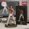 Freddie Mercury figurine with red scarf, shirtless, in dynamic pose, displayed in bold packaging.