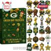 Duplicate Green Bay Packers advent calendar image showing player figures, ornaments, and themed decorations for football fans.