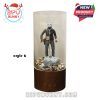 A Jason horror display unit featuring natural tones with a wooden cylindrical base. The water chamber scene recreates a chilling horror moment with pebbles and chains.