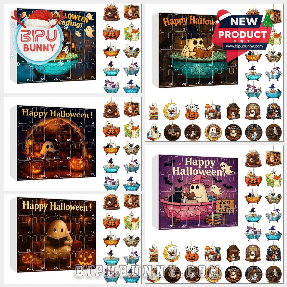 Happy Halloween Ghost Reading Advent Calendar 2025 Happy Halloween Ghost Reading Advent Calendar 2025