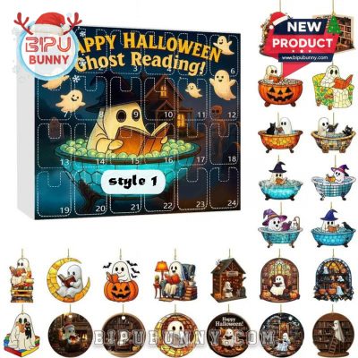 Happy Halloween Ghost Reading Advent Calendar 2025