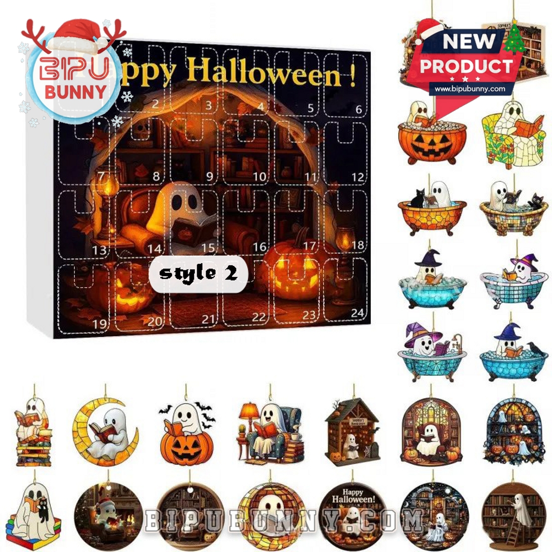 Happy Halloween Ghost Reading Advent Calendar 2025 Happy Halloween Ghost Reading Advent Calendar 2025