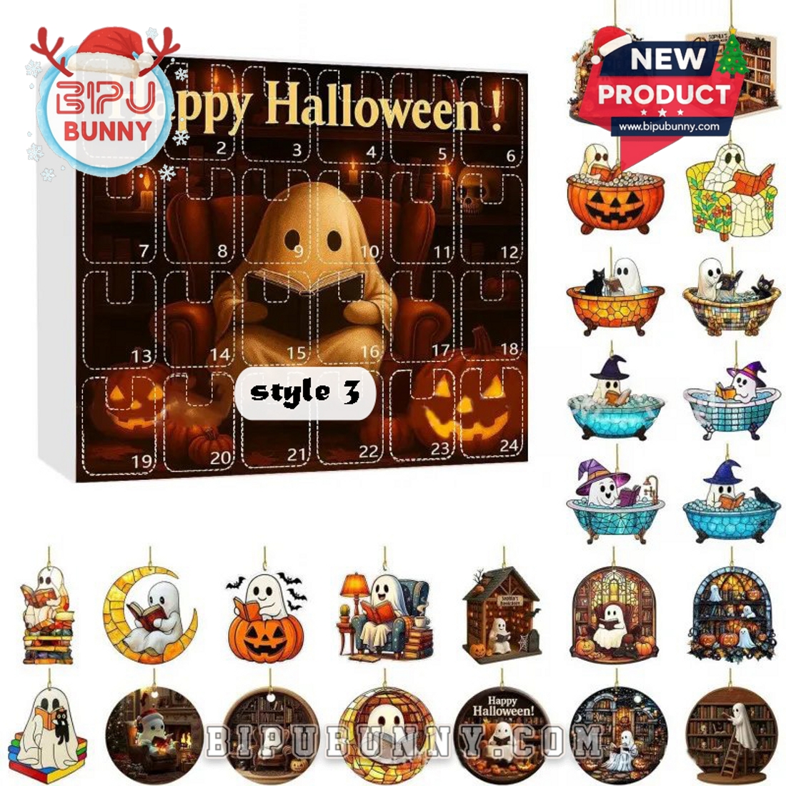 Happy Halloween Ghost Reading Advent Calendar 2025 Happy Halloween Ghost Reading Advent Calendar 2025