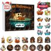 Halloween countdown calendar in Style 4 with cute ghost bath scene and colorful acrylic Halloween ornaments!