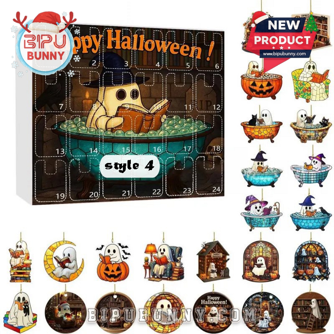 Happy Halloween Ghost Reading Advent Calendar 2025 Happy Halloween Ghost Reading Advent Calendar 2025