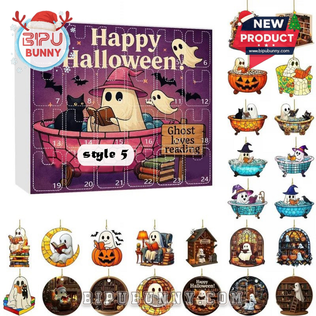 Happy Halloween Ghost Reading Advent Calendar 2025 Happy Halloween Ghost Reading Advent Calendar 2025