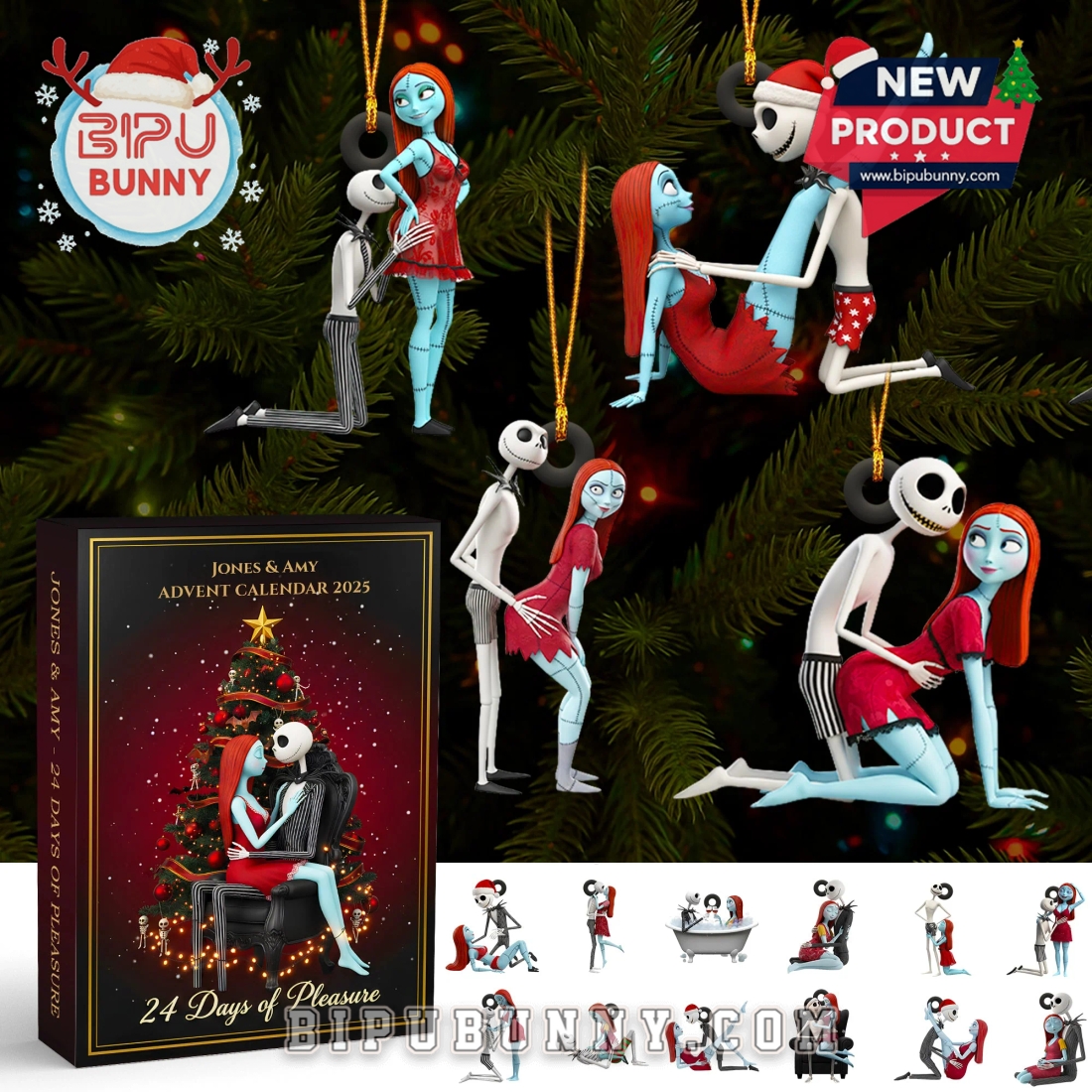 Jack Skellington & Sally Custom Advent Calendar 2025 Jack Skellington & Sally Custom Advent Calendar 2025