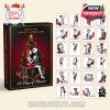 Adult cartoon advent calendar box with 24 illustrated erotic figurines shown in full on the side.