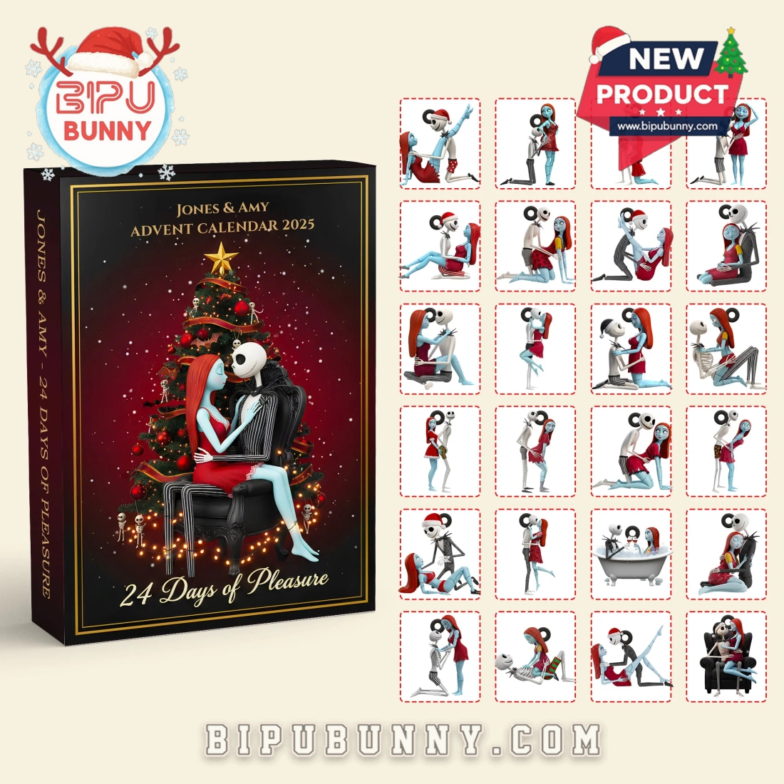 Jack Skellington & Sally Custom Advent Calendar 2025 Jack Skellington & Sally Custom Advent Calendar 2025