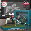 Style 2 diorama-style action figure featuring intense NFL gameplay with a quarterback scramble scene from Jaguars vs Chiefs!