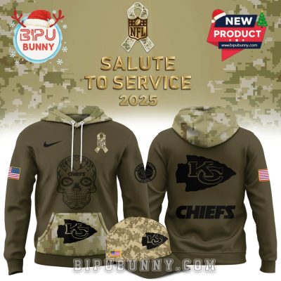 Kansas City Chiefs Salute to Service Hoodie And Cap