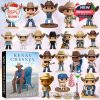 Close-up of Kenny Chesney Advent Calendar figures and accessories!