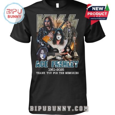 Kiss Ace Frehley 1951 – 2025 Thank You For The Memories T-Shirt