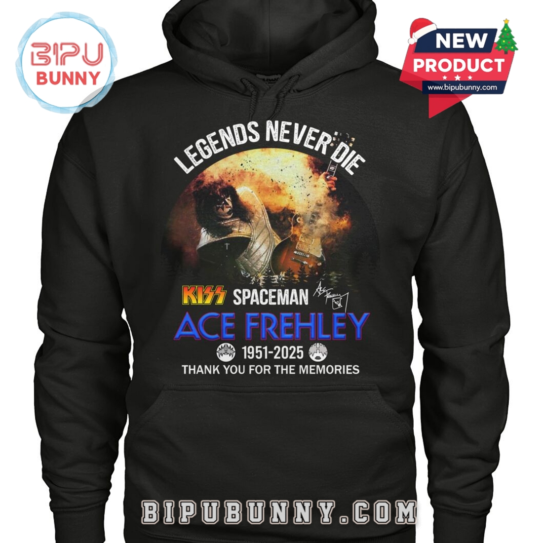 Kiss Spacemen Ace Frehley 1951 – 2025 Anniversary T-Shirt Kiss Spacemen Ace Frehley 1951 – 2025 Anniversary T-Shirt