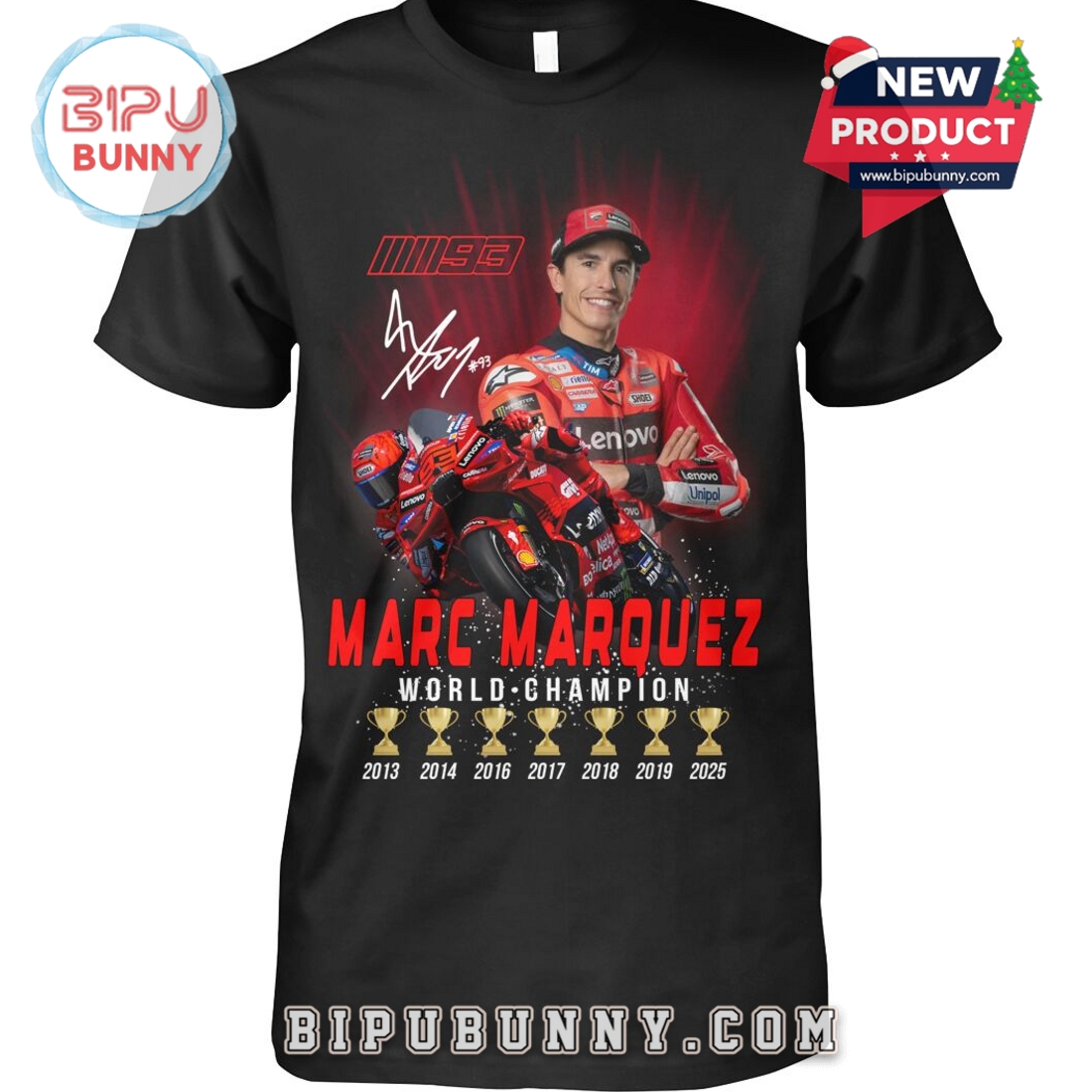 Marc Marquez World Champions 2025 Tee T-Shirt Marc Marquez World Champions 2025 Tee T-Shirt