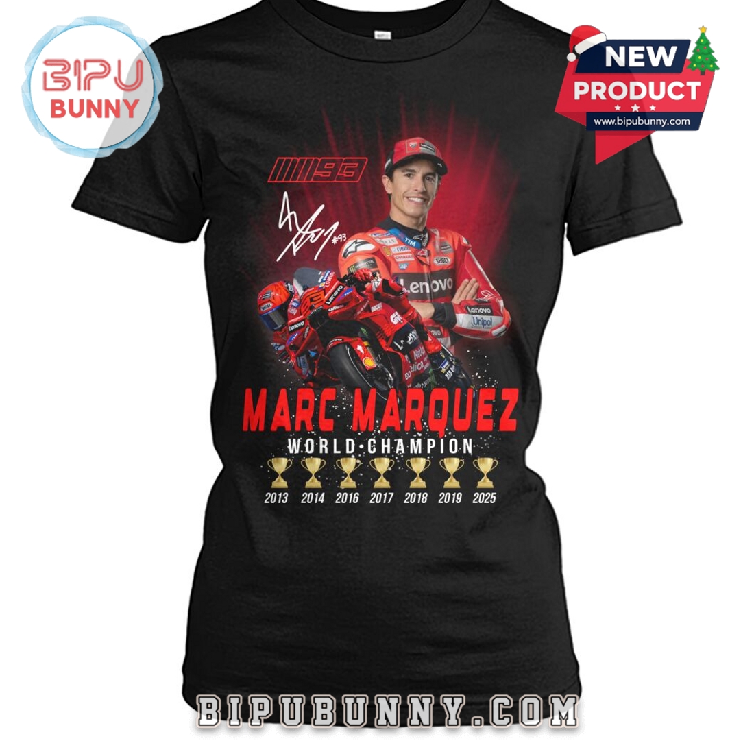 Marc Marquez World Champions 2025 Tee T-Shirt Marc Marquez World Champions 2025 Tee T-Shirt