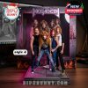 Megadeth 80s Band Edition figurine set with classic 1980s attire, displayed with a fiery base and era-themed packaging.