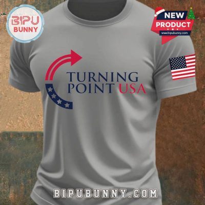 Men’s Charlie Kirk Turning Point USA Trump Commemorative T-Shirt