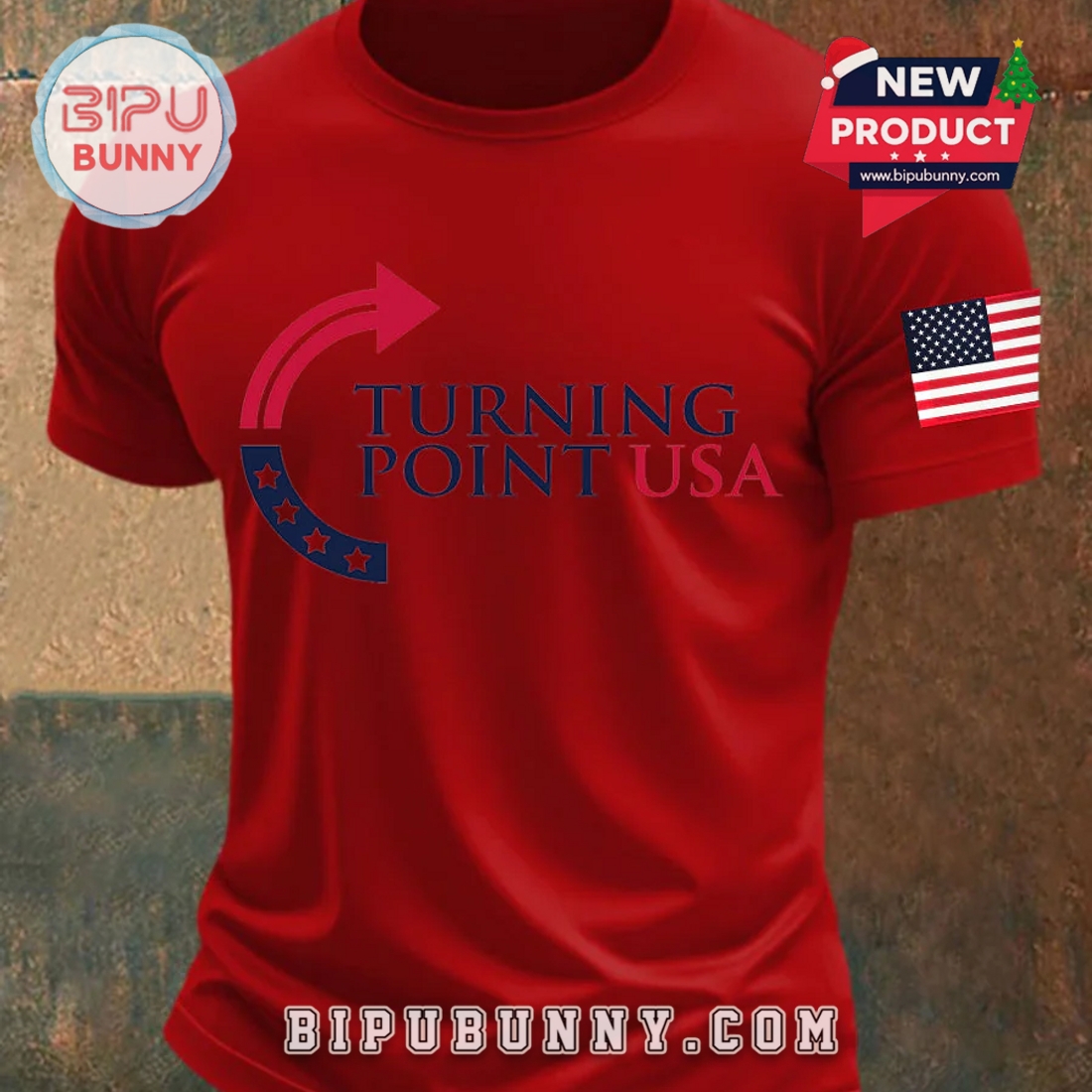 Men’s Charlie Kirk Turning Point USA Trump Commemorative T-Shirt Men’s Charlie Kirk Turning Point USA Trump Commemorative T-Shirt