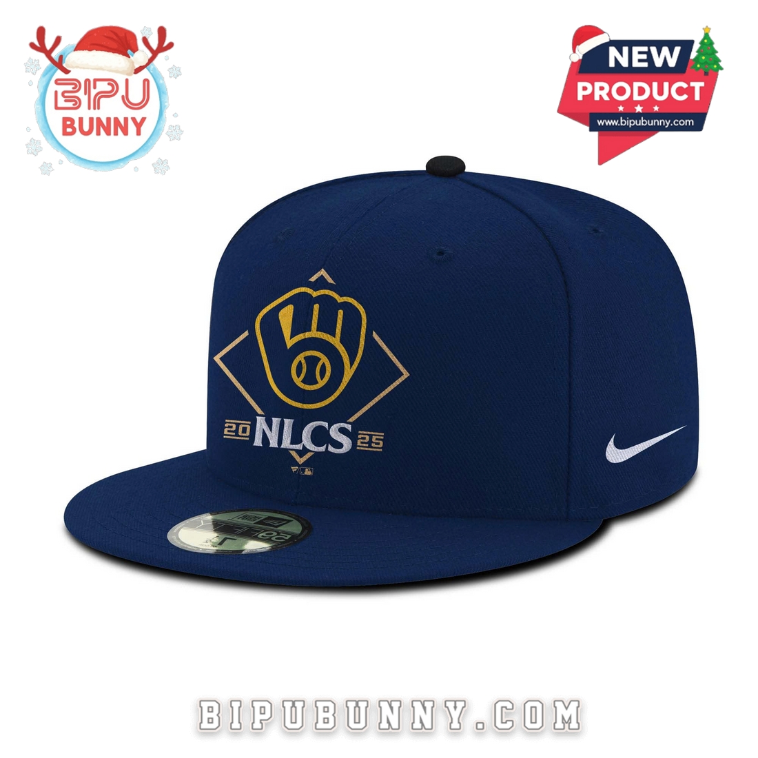Milwaukee Brewers 2025 NLCS Playoff Hoodie And Cap Milwaukee Brewers 2025 NLCS Playoff Hoodie And Cap