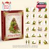 Custom Advent Calendar with the Grinch in playful poses, featuring Christmas tree and festive decorations for 2025.