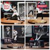 Multiple New York Yankees baseball figures displayed on realistic mound bases, including pitching, ceremonial first pitch, record-breaking rookie moment, and postseason highlights!