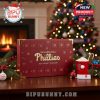Philadelphia Phillies Advent Calendar 2025 featuring a red design, the Phillies logo, and collectible items behind each door.