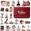 Detailed view of the Philadelphia Phillies Advent Calendar 2025 with Phillies figurines, ornaments, and special holiday collectibles.