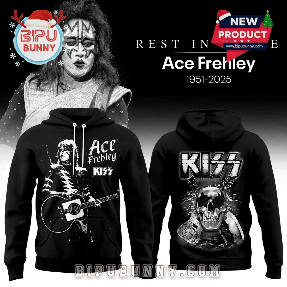 Rest In Peace Ace Frehley 1951 – 2025 Hoodie Rest In Peace Ace Frehley 1951 – 2025 Hoodie
