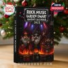 A close-up view of the Rock Music Garden Dwarf Advent Calendar 2025, emphasizing the concert-like atmosphere with rock gnomes dressed as music legends. The design features festive and vibrant elements.