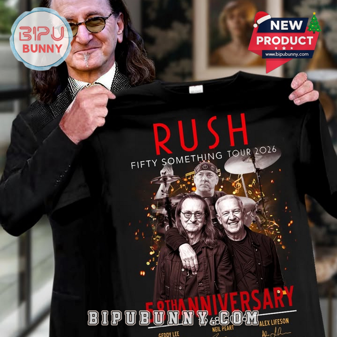 Rush 58th Anniversary 1968 – 2026 Thank You For The Memories T-Shirt Rush 58th Anniversary 1968 – 2026 Thank You For The Memories T-Shirt