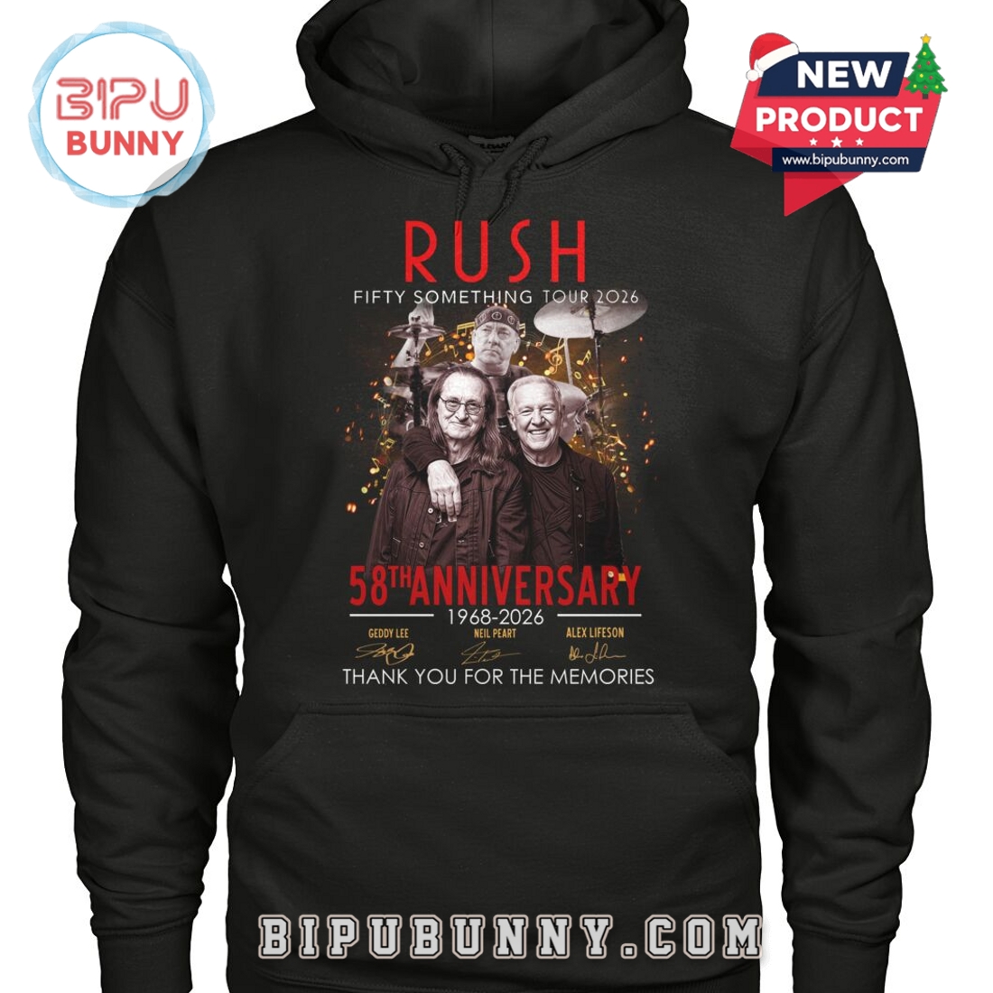 Rush 58th Anniversary 1968 – 2026 Thank You For The Memories T-Shirt Rush 58th Anniversary 1968 – 2026 Thank You For The Memories T-Shirt