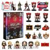Rush Advent Calendar 2025 featuring iconic band members and memorabilia in a cosmic-themed box design.