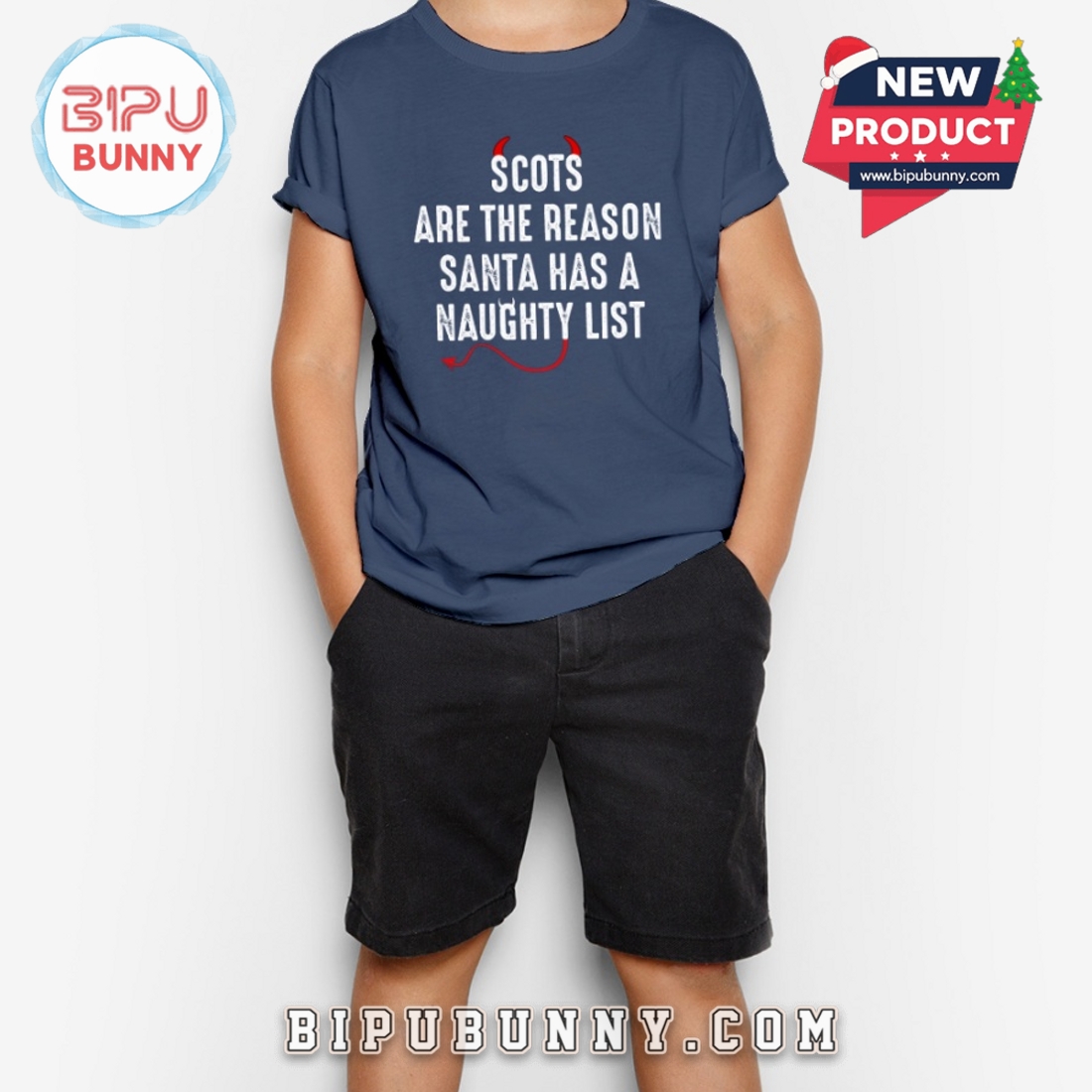 Scots Are The Reson Santa Naughty List T-Shirt Scots Are The Reson Santa Naughty List T-Shirt